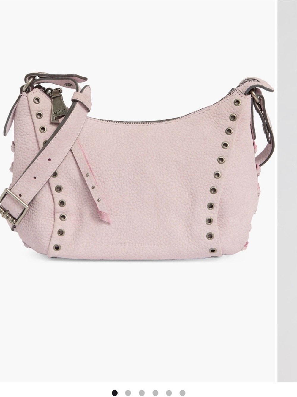 AIMEE Austin vibes leather studded crossbody